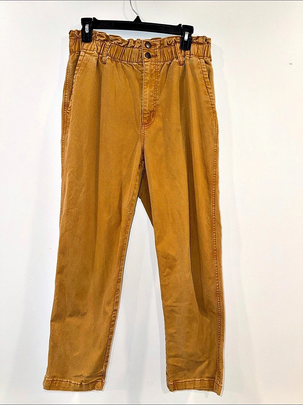 Universal Thread Straight Leg Paperbag Pants in Brown Size 10